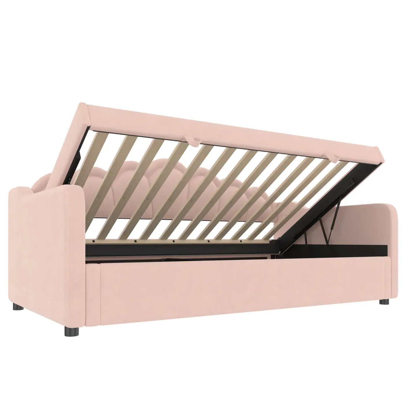 CollaHausse Bed-rosa-90x200cm-opbergruimte Stevig Design