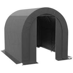 Collahausse Fietstent Opbergtent - Pe Dekzeil Metaal - 240x180x190 Cm - Donkergrijs
