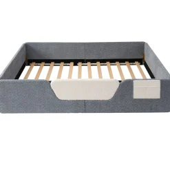 Collahausse Gestoffeerd Bed-grijs-140x190 Cm-opbergruimte Stevig
