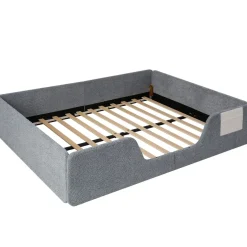Collahausse Gestoffeerd Bed-grijs-140x190 Cm-opbergruimte Stevig