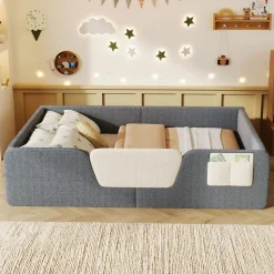 Collahausse Gestoffeerd Bed-grijs-140x190 Cm-opbergruimte Stevig