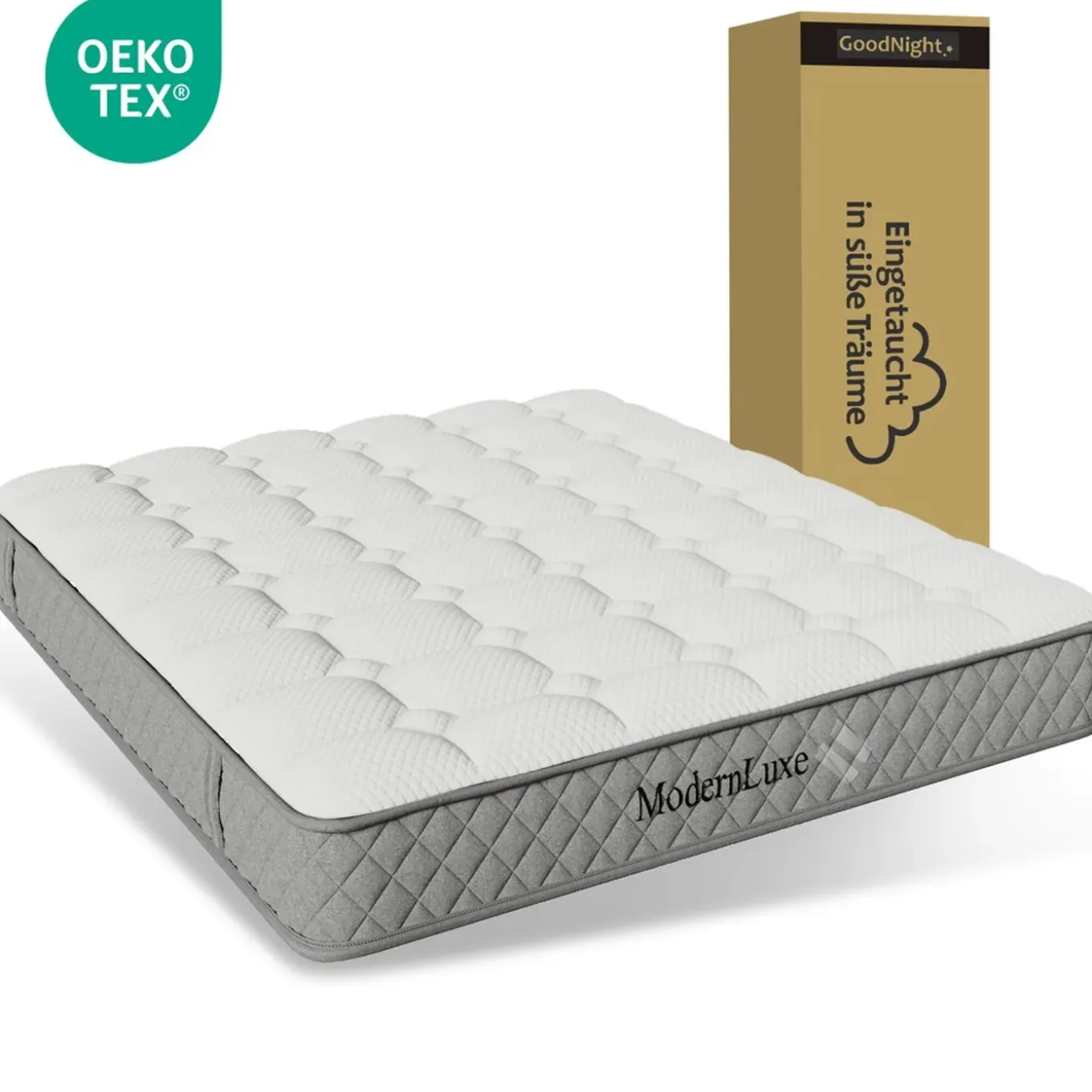 Collahausse Gestoft Bed-donkergrijs-140x200cm-met Matras Lattenbodem Hoofdbord Tweepersoonsbed