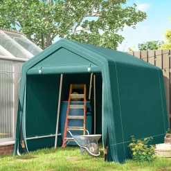 CollaHausse Motorgarage Tent - Groen - 240x200 Cm - Metaal Pe Stof Opslag Fiets Motor