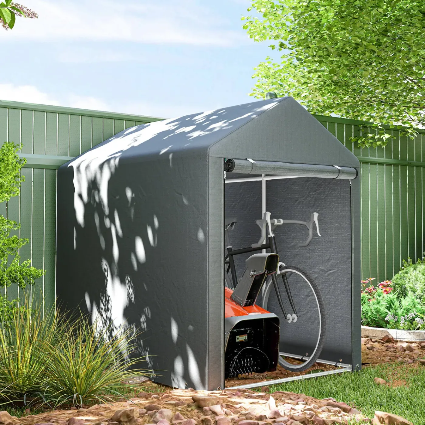 CollaHausse Opbergtent - Gegalvaniseerd Metaal - 1,2x1,8 M - Grote Deur Draagbaar