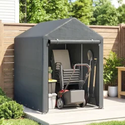 CollaHausse Opbergtent - Gegalvaniseerd Metaal - 1,2x1,8 M - Grote Deur Draagbaar