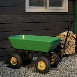 CollaHausse Tuinkar - Groen - 75l - 109x52x94cm
