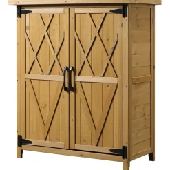Collahausse Tuinkast - Hout - 75x40x90 Cm - 2 Deuren 4 Planken
