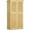 Collahausse Tuinkast - Natuurhout - 87x46.5x160 Cm - 4 Vakken Gereedschapsopslag