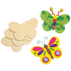 Colorations Versier je Eigen Houten Vlinders, Set van 12