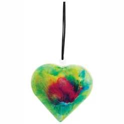 Colorations Vulbaar Ornament Transparant Hart, Set van 12