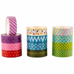 Colorations Washi Tape Patronen, 12 x 975cm.