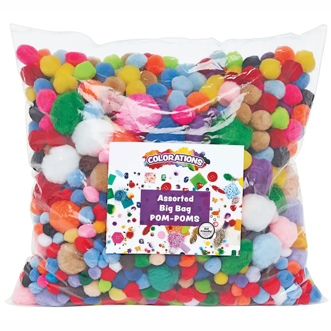 Colorations Zak Pompoms 450 gram, 1200st.