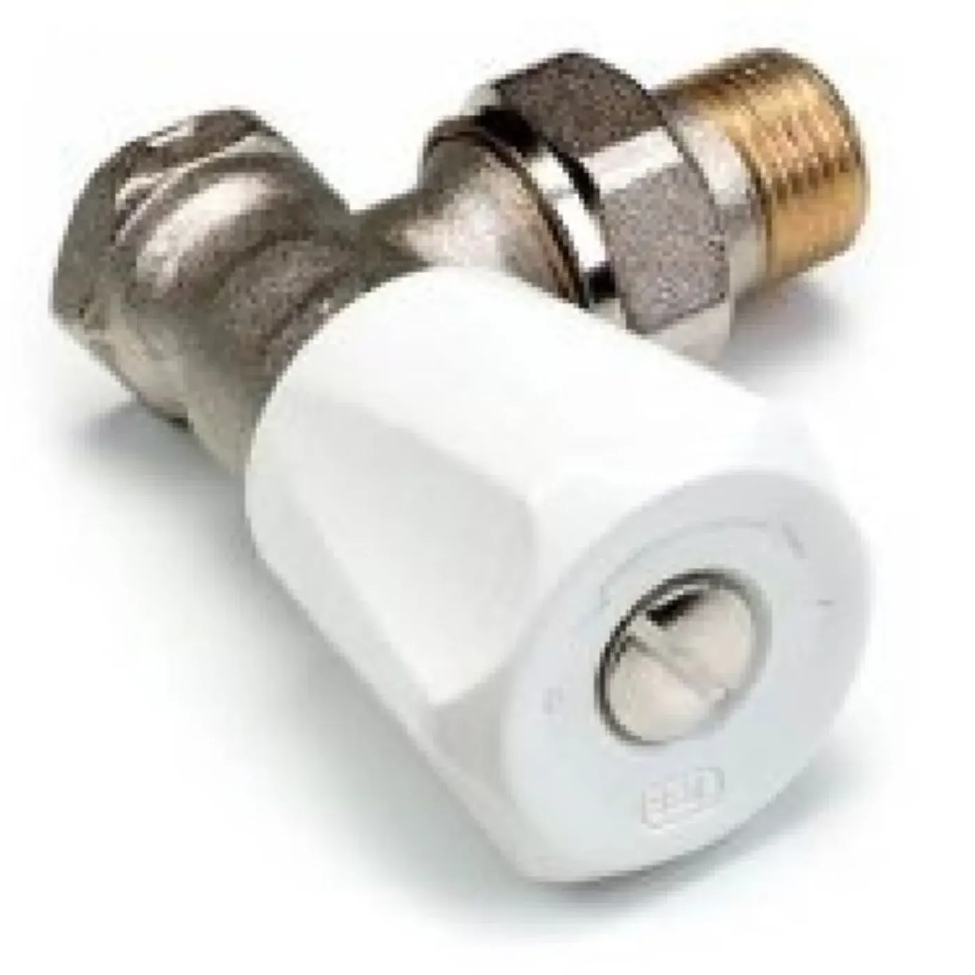 COMAP - Vernikkelde Hoekstopkraan - Voor 3/4'' Radiator, In Messing - Diam.. : 3/4" (20x27 Mm)