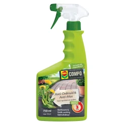 Compo Anti-Onkruid & Anti-Mos Spray - Paden & Terrassen - Klaar Voor Gebruik - 0,75L