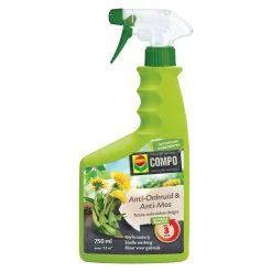 Compo Anti-Onkruid en Mos Spray - 750ml voor 7,5m²