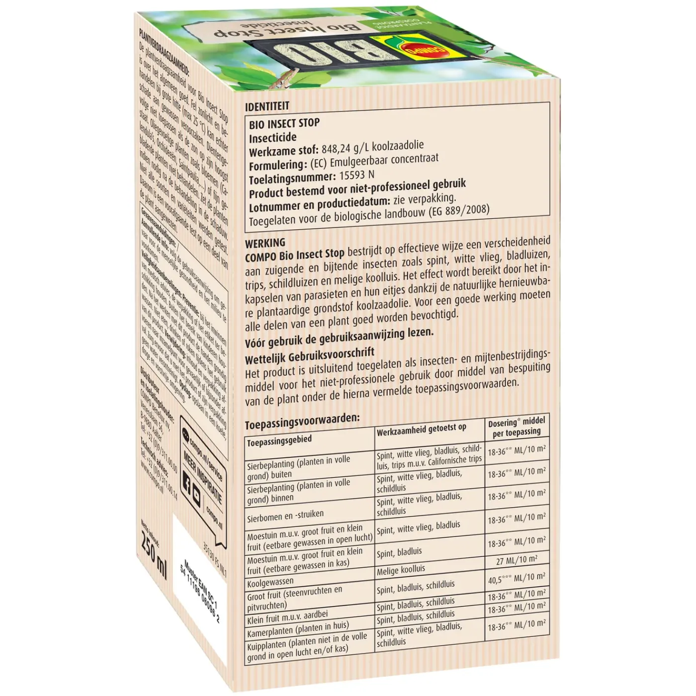 Compo Bio Insect Stop Concentraat - 250ml
