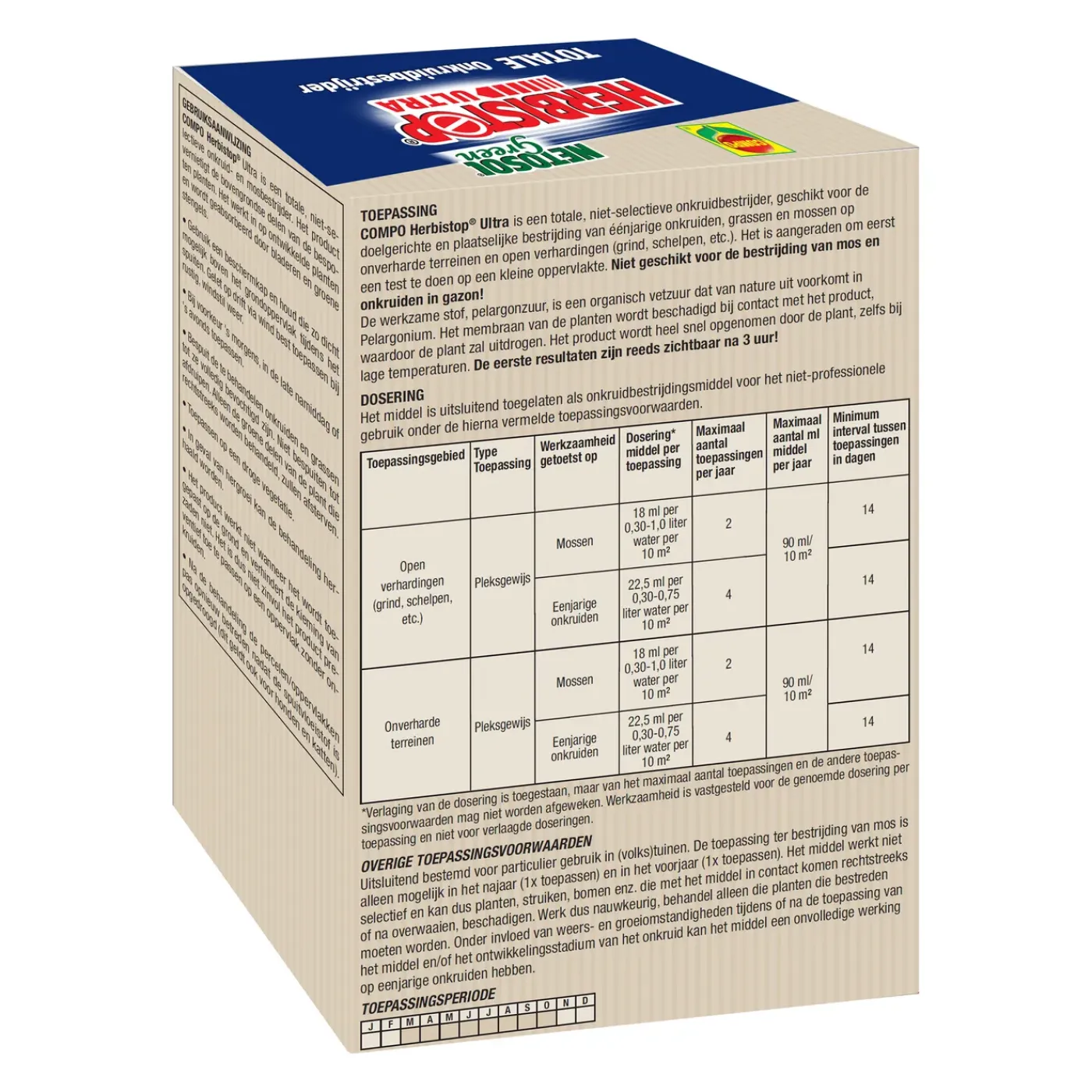 Compo Herbistop Ultra voor Alle Oppervlakken Concentraat - 100ml voor 44m²