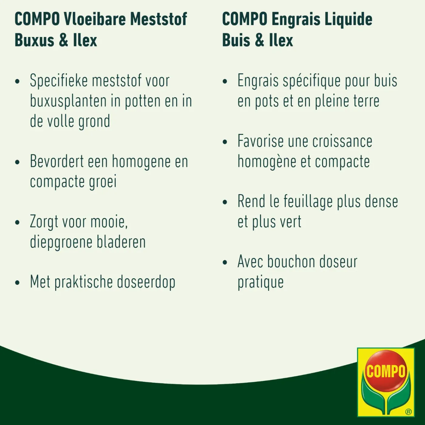 Compo vloeibare meststof Buxus 1L