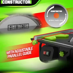 CONSTRUCTOR - 600W Tegelsnijtafel - 180mm