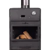 Cookking Tuinhaard Vento Met Oven - Terrashaard - Handgemaakt In Europa - 50x50x150 Cm