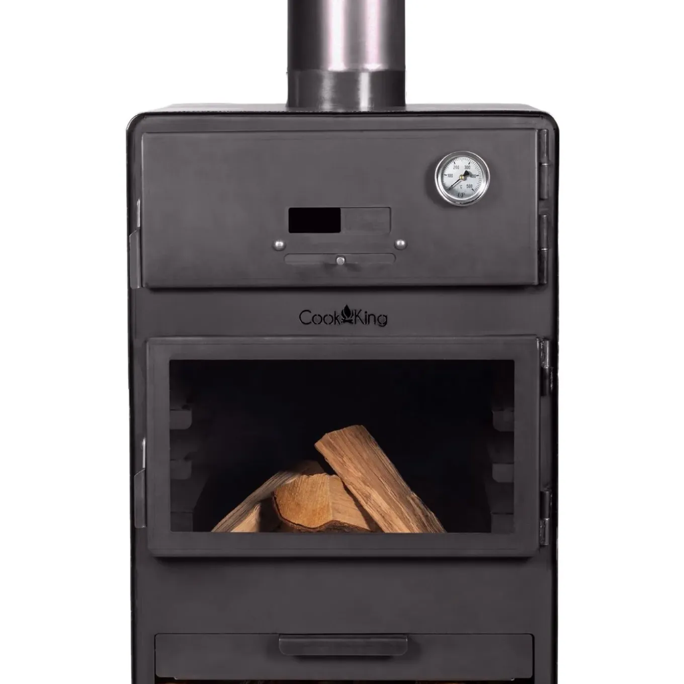 Cookking Tuinhaard Vento Met Oven - Terrashaard - Handgemaakt In Europa - 50x50x150 Cm