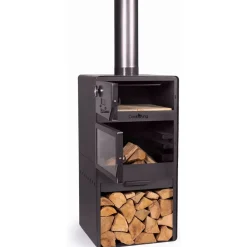 Cookking Tuinhaard Vento Met Oven - Terrashaard - Handgemaakt In Europa - 50x50x150 Cm