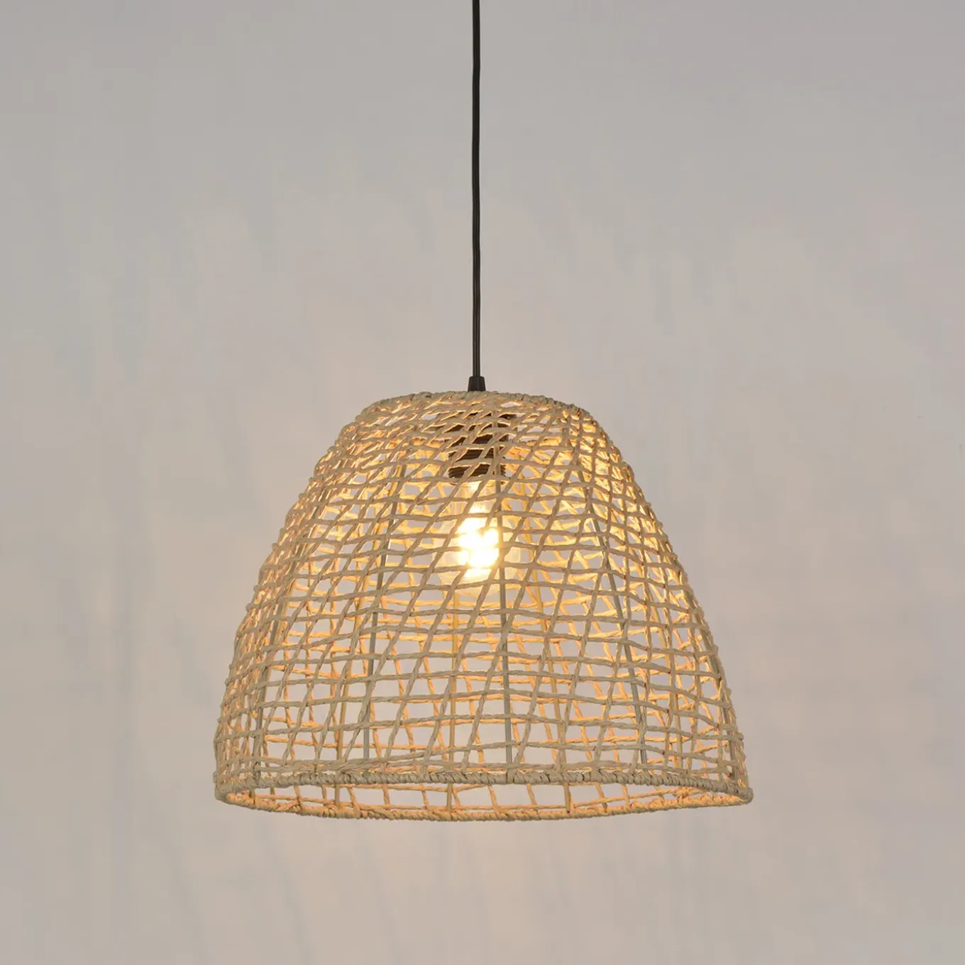 Corep hanglamp Tulum gevlochten draad E27