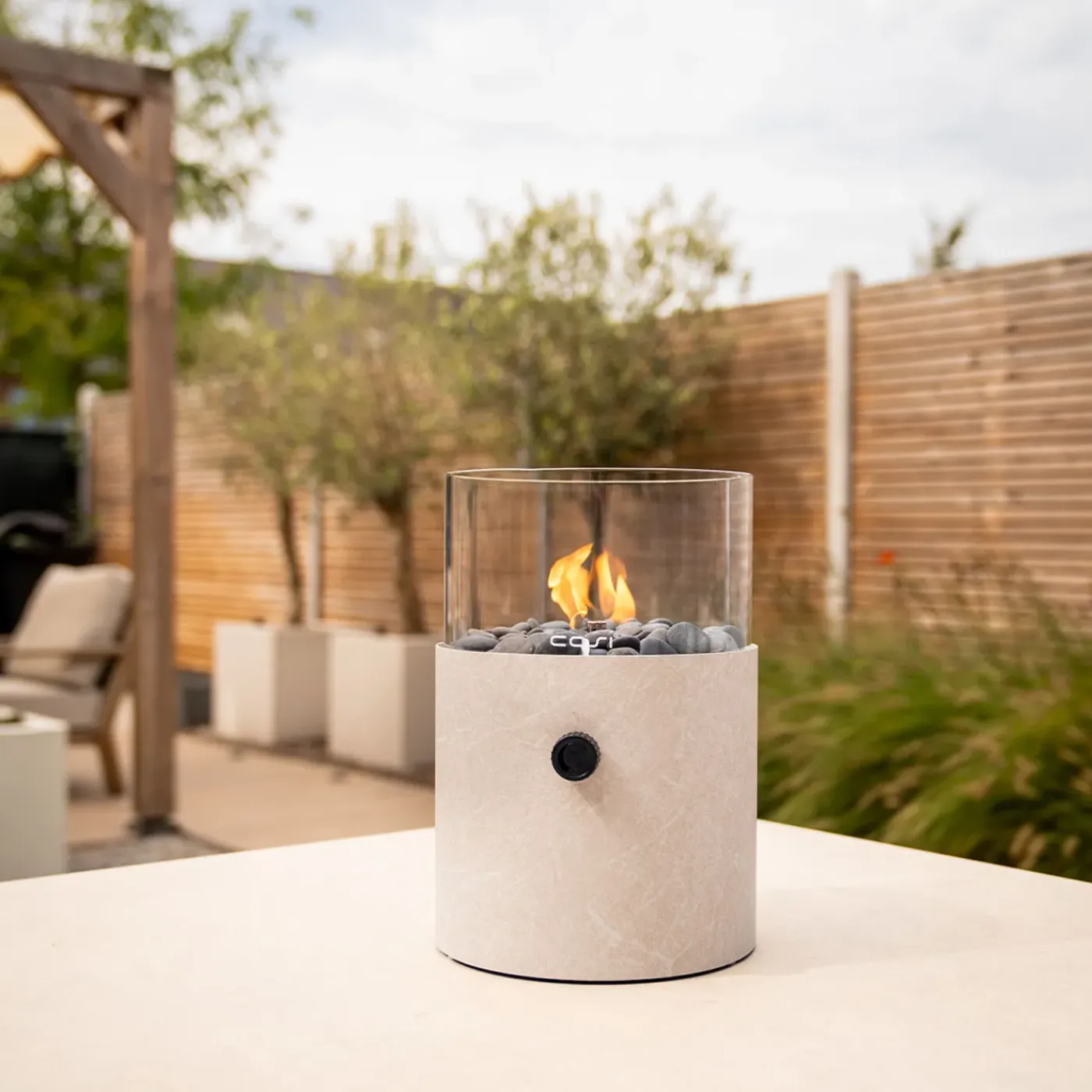 Cosi Fires Gaslantaarn Cosiscoop Xl D20,5x30 Cm - Marble Stone