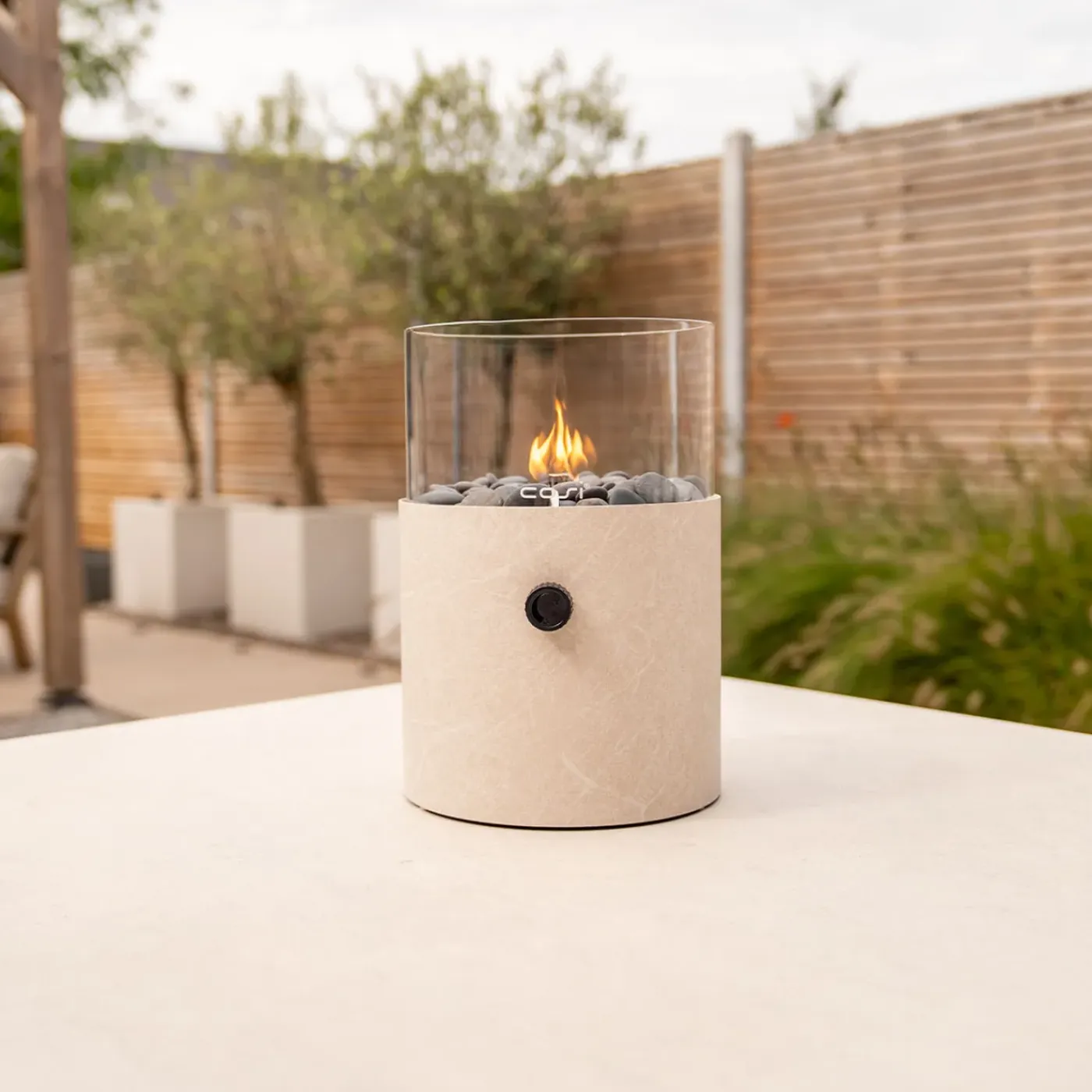 Cosi Fires Gaslantaarn Cosiscoop Xl D20,5x30 Cm - Marble Stone