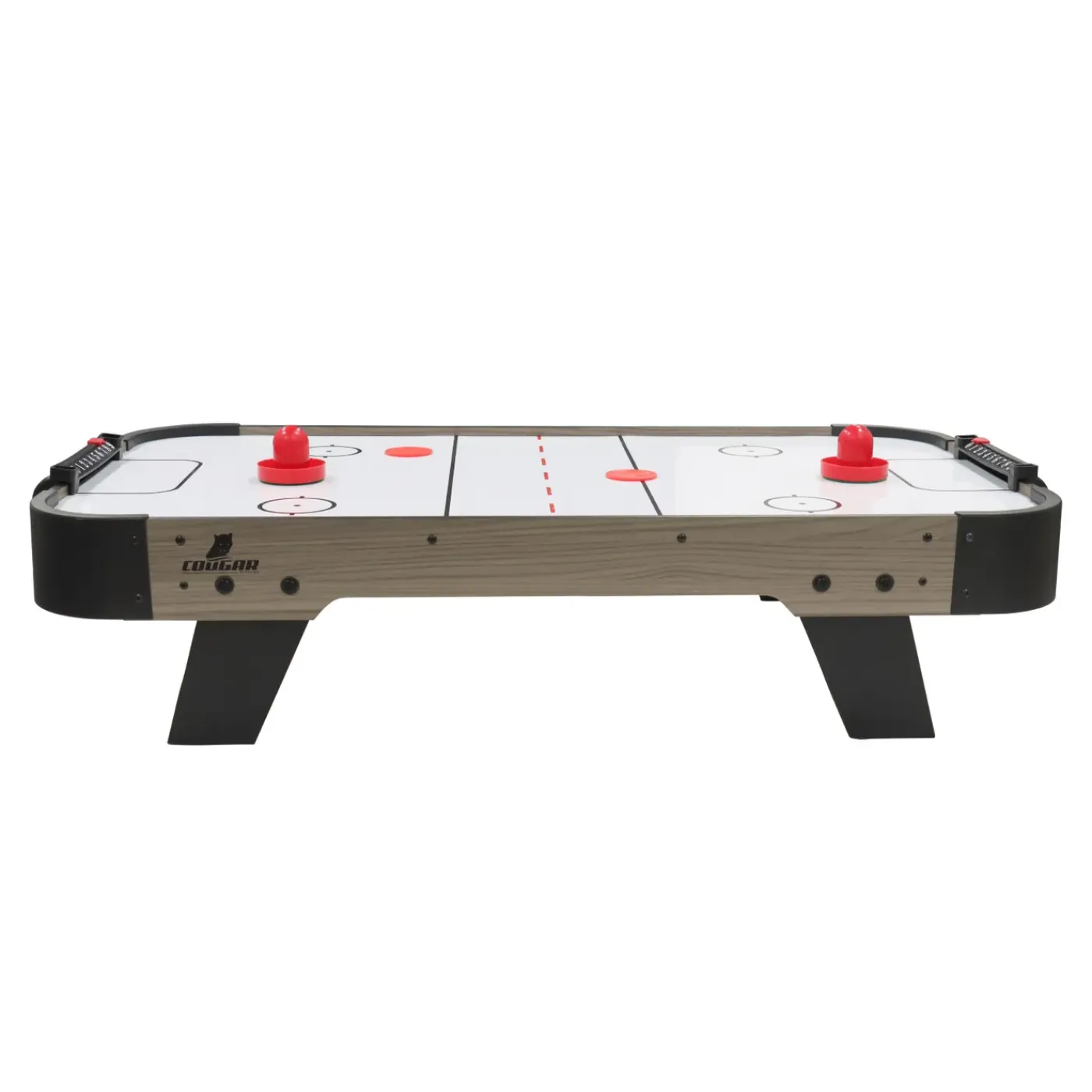 Cougar Mini Airhockeytafel - Accessoires Incl - 3 Ft - Eiken/grijs