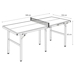 Cougar Tafeltennistafel Midi 1800 Draagbaar - Blauw