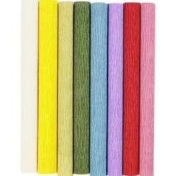 Creativ company Crêpepapier Standaard Kleuren, 8 Vellen