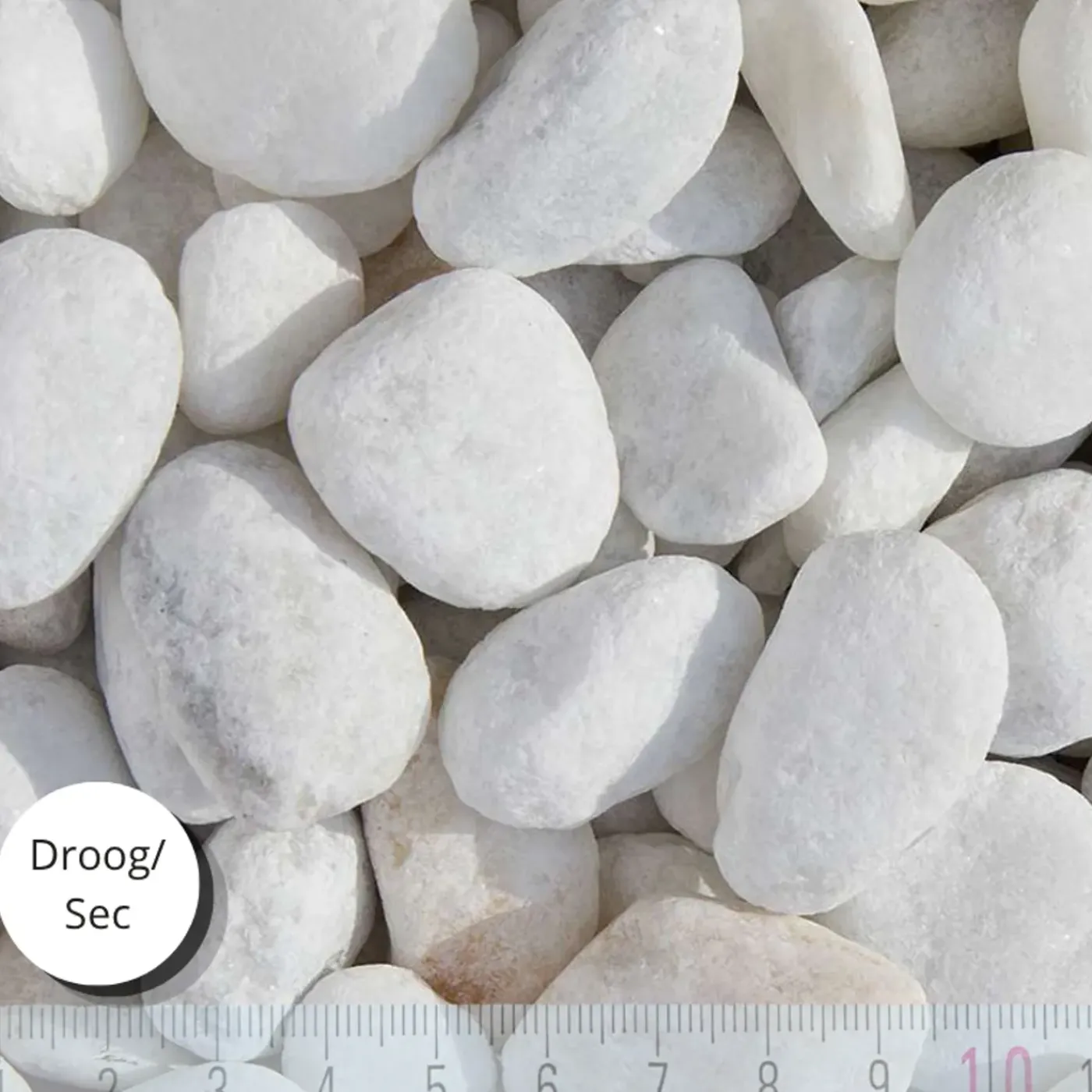 Goedkoopgrind.nl Crystal White Grind 16-25 Mm Zak 20 Kg - Wit grind