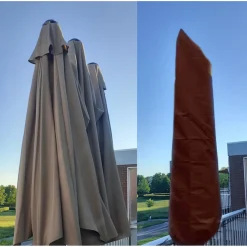 CUHOC Parasolhoes Dubbele Parasol 250x55x60 Cm Zwarte Hoes - Redlabel
