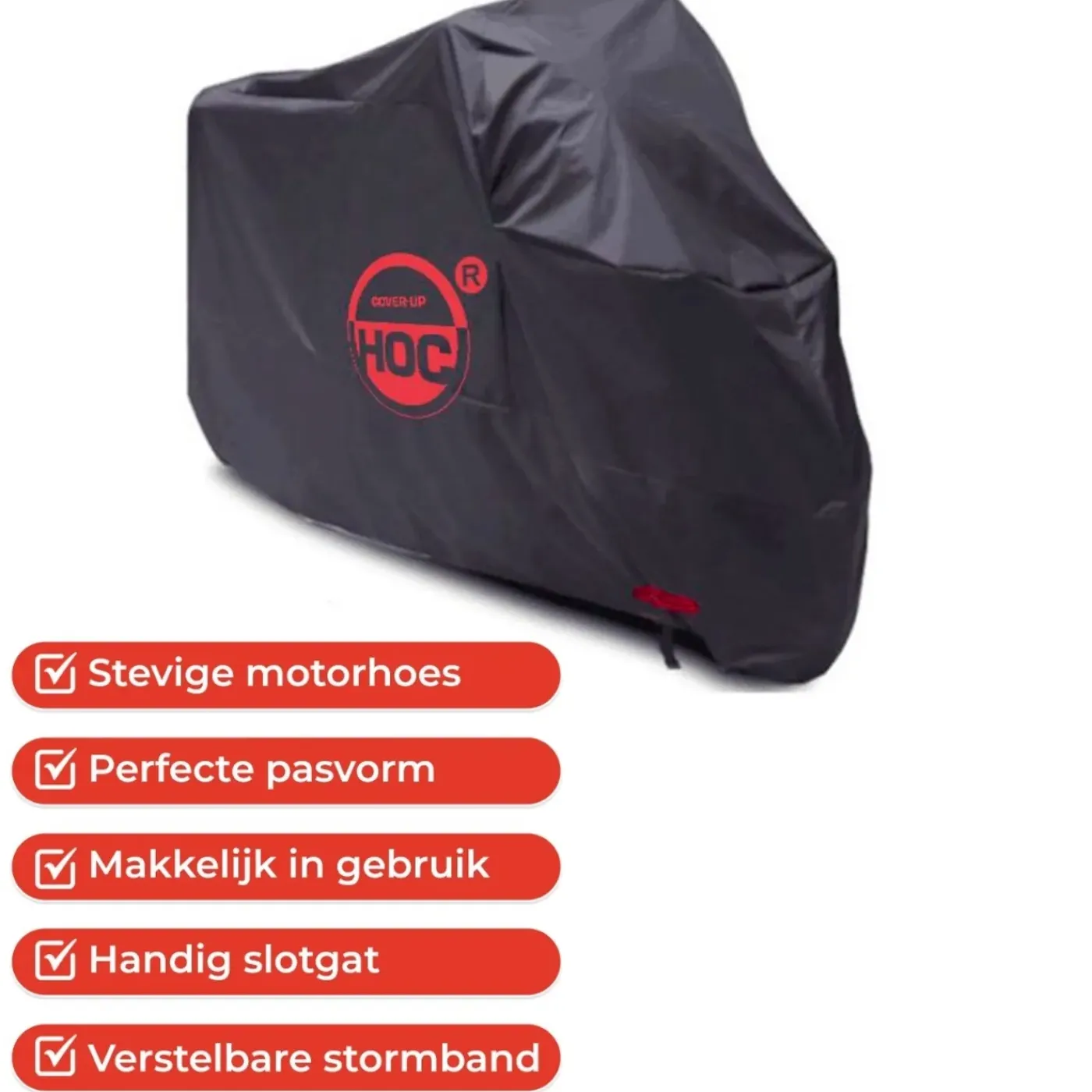 CUHOC Redlabel Motorhoes - Geschikt Voor Piaggio Gts 250 - Ademend, Waterafstotend