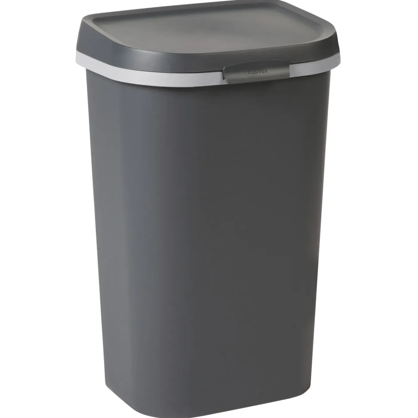 Curver Afvalbak Mistral Flat - Recycled PVC - Antraciet - 31.7x39.9x62.4cm - 50L