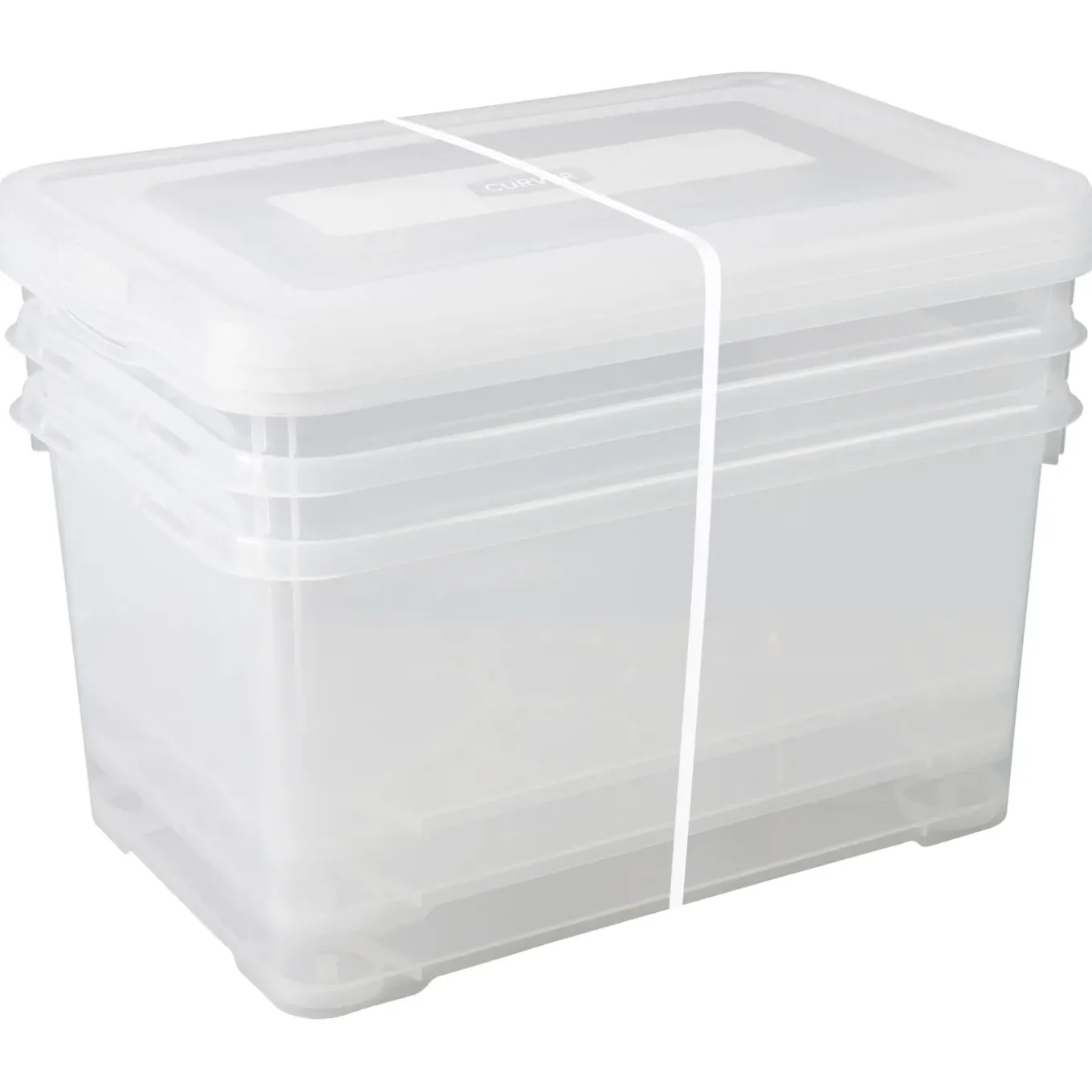 Curver Handy opbergbox 3 stuks 50L Transparant