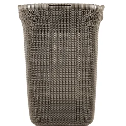 Curver Knit Wasmand Met Deksel - 57l - Bruin