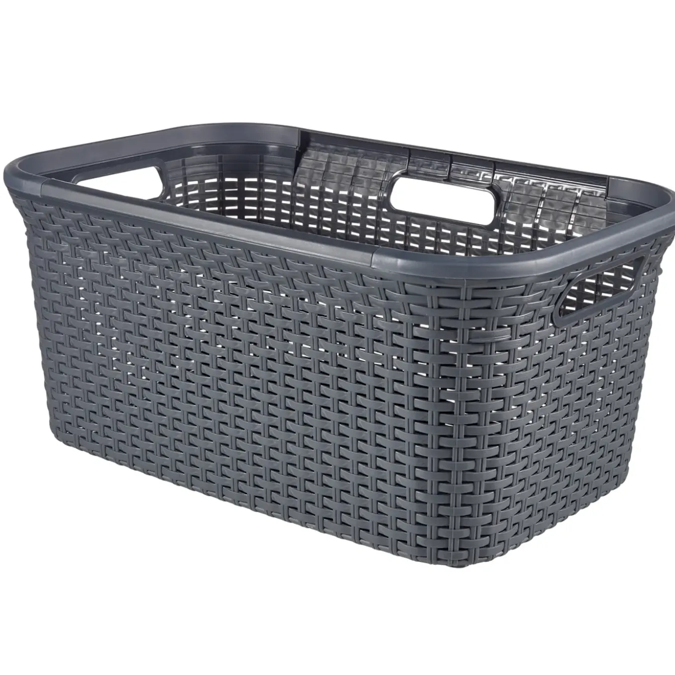 Curver Style Wasmand met Deksel 60L + Wasmand 45L - Antraciet