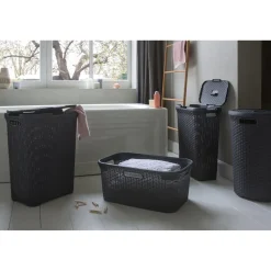 Curver Style Wasmand Met Deksel - 40l - Antraciet