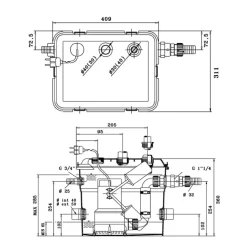 DAB Broyeur Novabox 30/300 - 290 W - Geschikt Voor Afvalwater