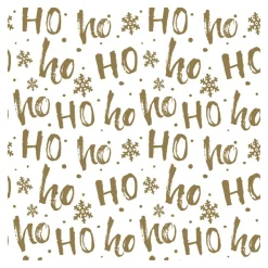 Daisy Kerst Thema Servetten - 20x St - 33 X 33 Cm - Hohoho