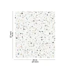 99deco - Achterwand Voor Afzuigkap In Aluminium Met Wit Terrazzo-effect - 70x60 Cm