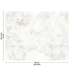 99deco - Achterwand Voor Afzuigkap In Aluminium - Effect Verouderd Beige Beton - 70x90 Cm