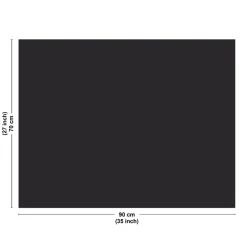 99deco - Aluminium Achterwand Voor Afzuigkap - Leisteengrijs Ral7016 - 70x90 Cm