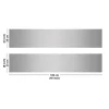 99Déco 99deco - Aluminium Keukenachterwand - Grijs Industrieel Effect - 200x20 Cm