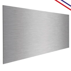 99Déco 99deco - Aluminium Keukenachterwand - Grijs Industrieel Effect - 200x20 Cm