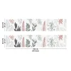 99Déco 99deco - Aluminium Keukenachterwand - Diepblauw En Groen Bloemenpatroon - 200x20 Cm