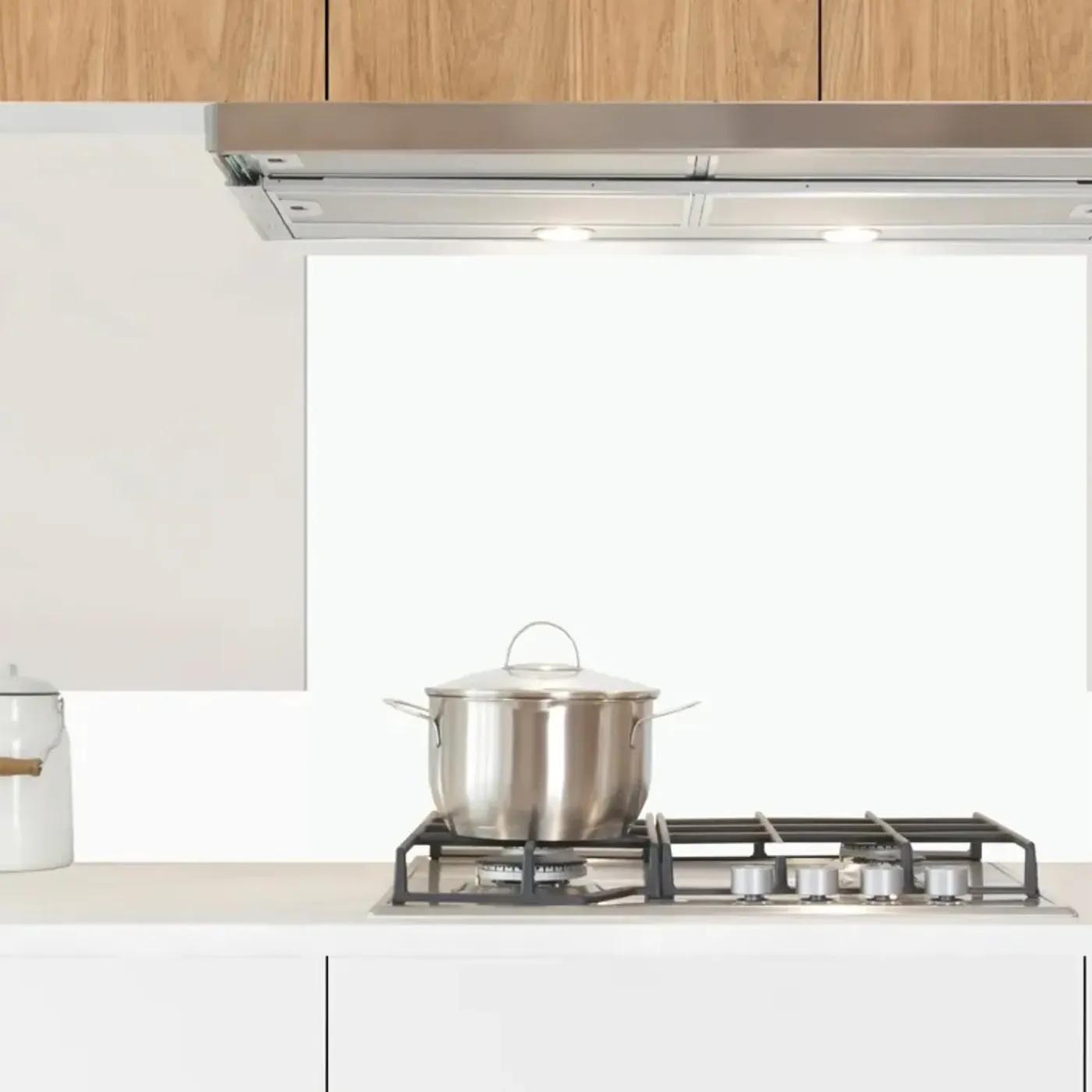 99Déco 99deco - Aluminium Keukenachterwand - Essential Wit - 200x20 Cm