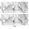 99Déco 99deco - Aluminium Keukenachterwand - Zwart Bloemmotief - 240x50 Cm